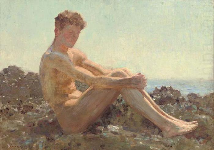 Henry Scott Tuke The Sun-bather china oil painting image